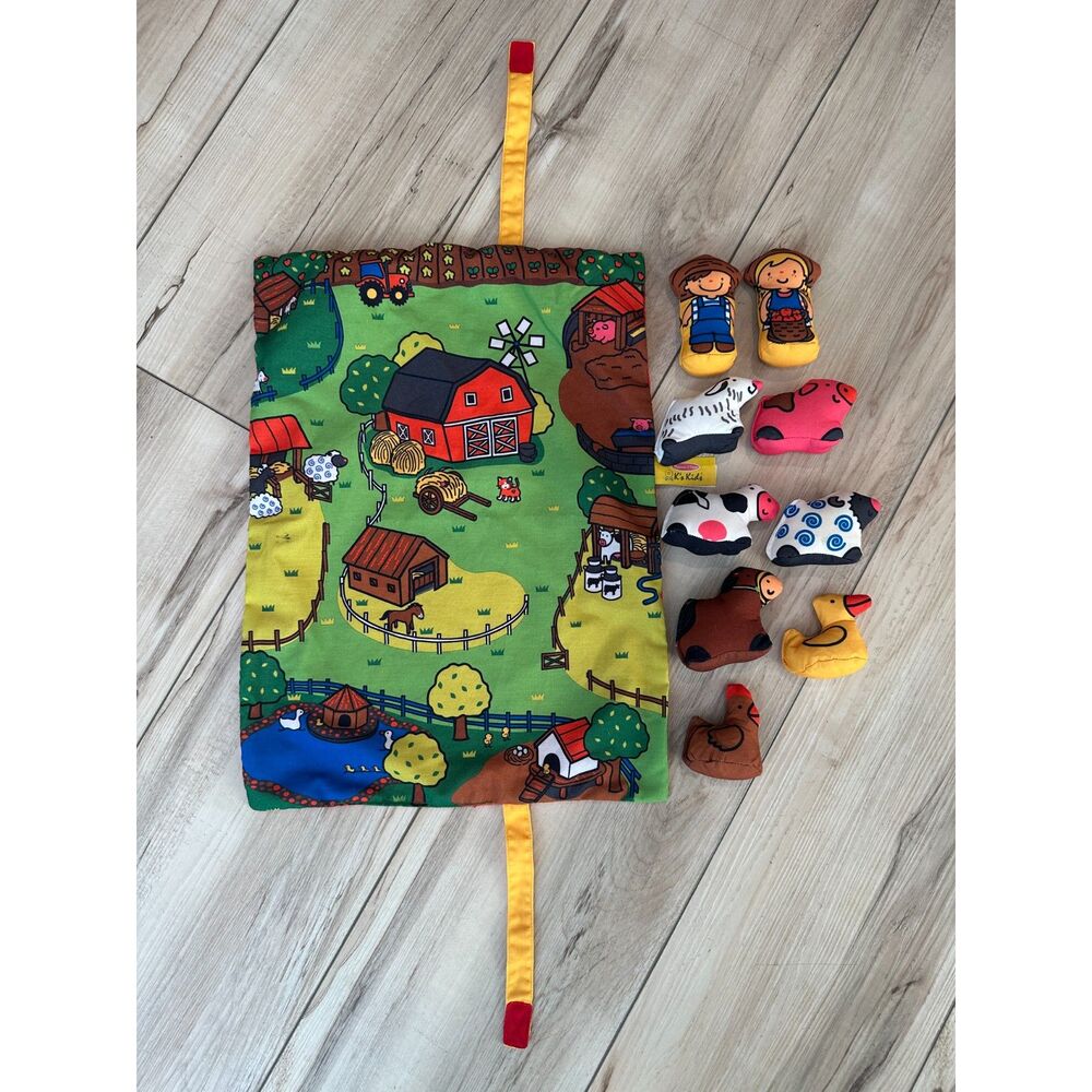 Melissa & Doug Take-Along Farm Baby and Toddler Play Mat